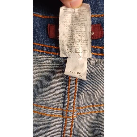 Jordache Women's 16 Bootcut Jeans Embroidered Pockets Dark Wash Stretchy Denim - Picture 6 of 6